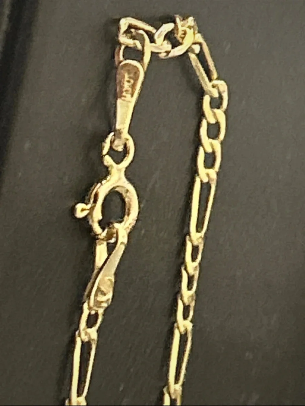Gold Figaro Link Bracelet - Men's Classic Chain or women’s
